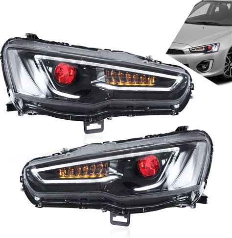 Amazon VLAND LED Headlights Assembly Fit For Mitsubishi Lancer EVO