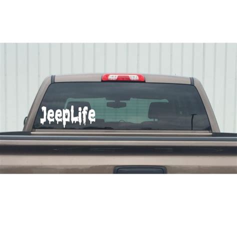 Jeep Life Window Decal -Jeep Life Window Sticker - 7173