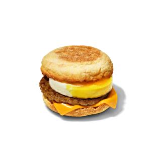 Sausage Mcmuffin With Egg Cosmc S Menu With Price