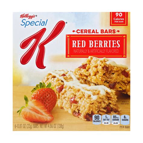 Kellogg S Special K Strawberry Cereal Bars Shop Granola Snack Bars