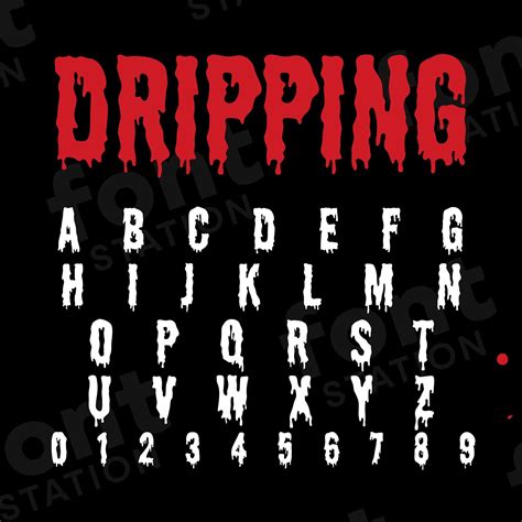 Dripping Font Alphabet Infoupdate Org