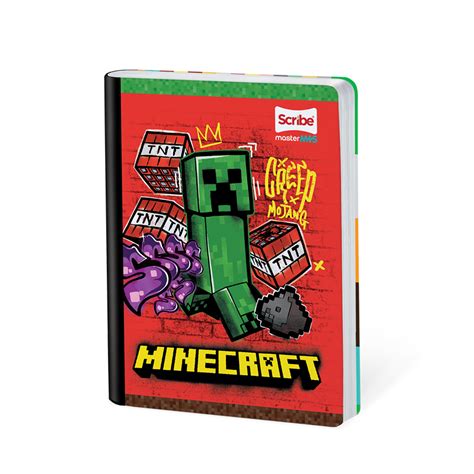 Cuaderno Cosido Minecraft 100 Hojas Doble Línea