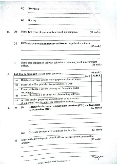 Wakisha Mock Subsidiary Ict Paper Pdf