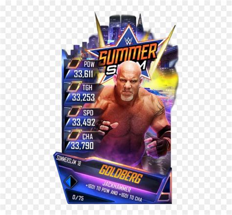 Goldberg S Summerslam Wwe Supercard Summerslam Cards Hd Png