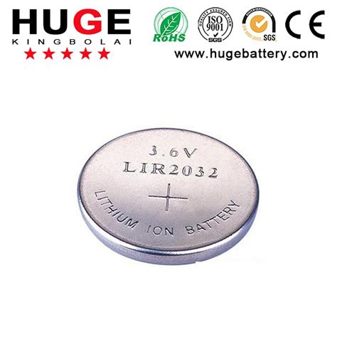 V Lithium Rechargeable Button Cell Battery Lir China Battery