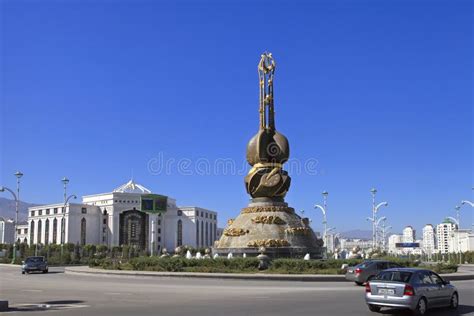 Ashgabat, Turkmenistan - October 23, 2014: Ashgabat Monument Turkmen Culture and Art. Ashgabat ...