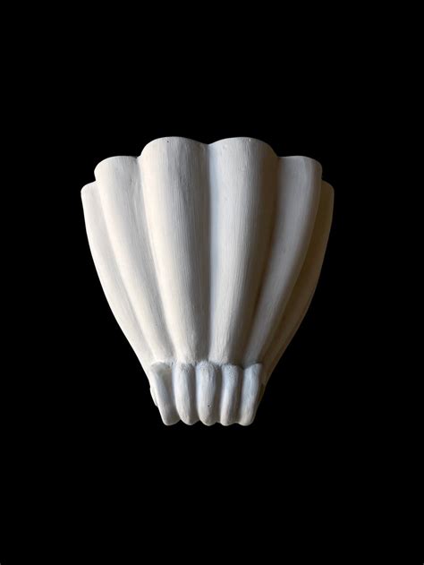 Plaster Scallop Shell Wall Sconce Light The Lamp Workshop London