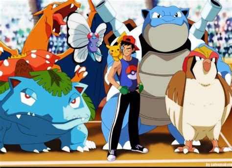 Todos Los Equipos De Ash En Las Ligas De Los Animes •pokémon• En