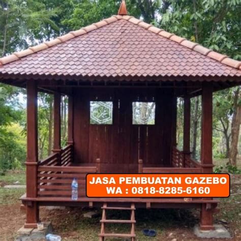 Gazebo Kayu Kelapa X Meter Model Mushola Gazebokayu Id Jual