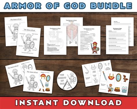 Bundle Armor of God Activities for Non-readers and Readers Combined Age ...