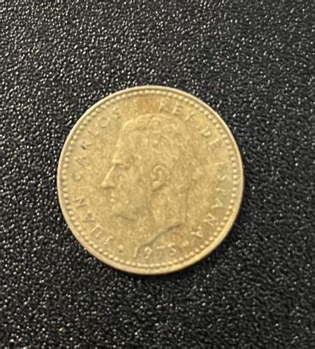 Spanish Coin Una Peseta Juan Carlos I Rey De Espana