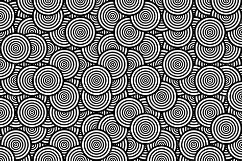 Premium Photo | Black and white circles on a white background.