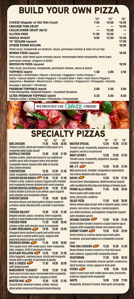 MENU | Master Pizza