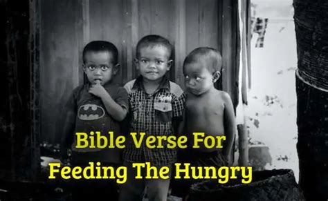 55+Bible Verse For Feeding The Hungry - KJV