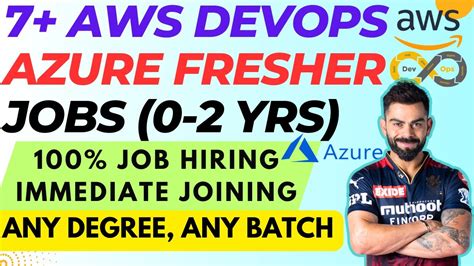 AWS DEVOPS FRESHER JOBS DEVOPS FRESHER JOBS CLOUD JOBS FOR FRESHER