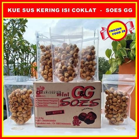 Jual Kue Sus Kering Isi Coklat 150 Gr Soes GG Praktis Untuk Kue