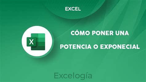 C Mo Poner Una Potencia O Exponencial En Excel