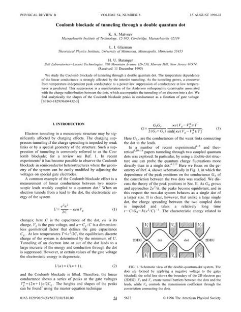 Coulomb Blockade Of Tunneling Through A Double Quantum Dot