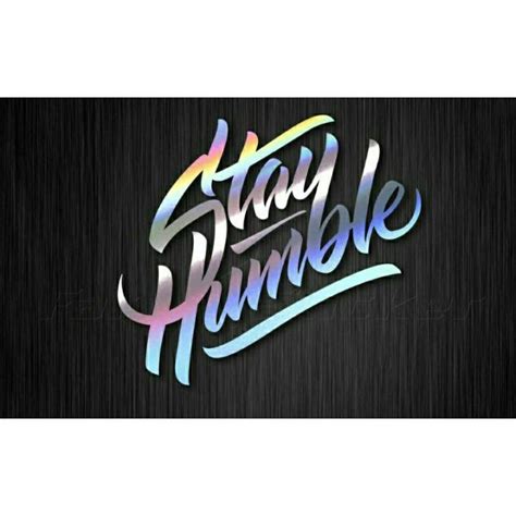 Cutting Stiker Stay Humble Ukuran Cm Lazada Indonesia