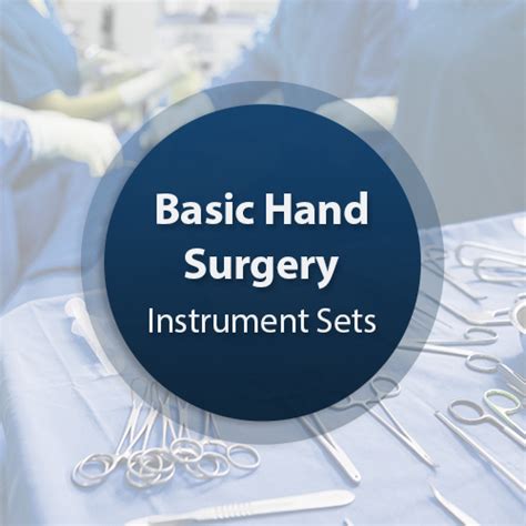 Basic Hand Surgery Instrument Set - Avante Health Solutions