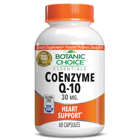 Buy Coenzyme Q 10 30 Mg 60 Capsules Botanic Choice