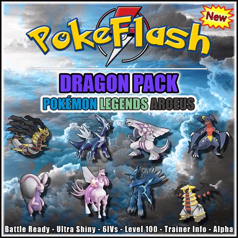 Type Pack (DRAGON) - All 12 Pokémon available in Pokémon Legends Arceus ...