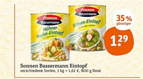 Sonnen Bassermann Eintopf Angebot Bei Tegut