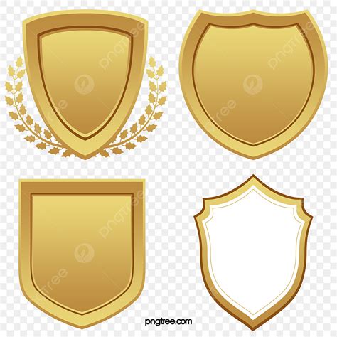 Vector Escudo Dorado Pintado A Mano PNG Escudo De Imágenes