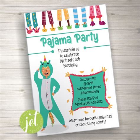 Pajama Party Etsy