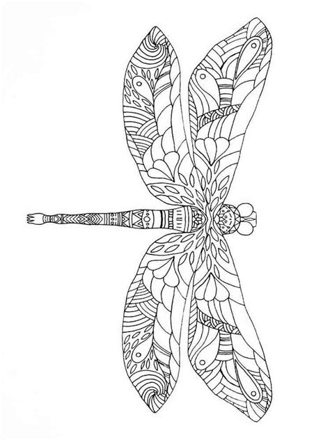 Dragonfly Coloring Pages For Adults