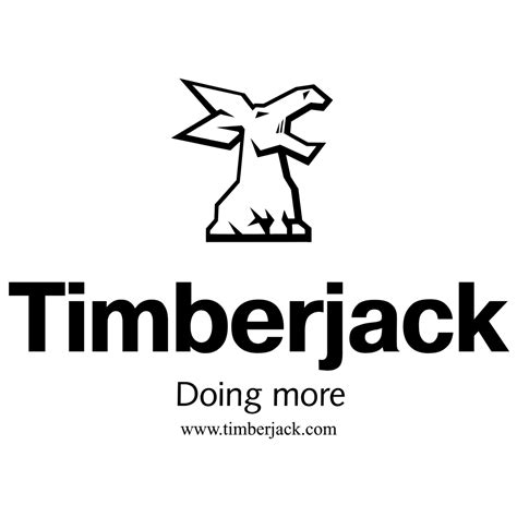 Timberjack Logo Black And White Brands Logos