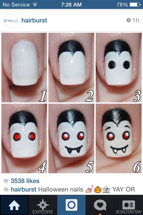 Dracula Nails Halloween Nails Easy Halloween Nails Diy Halloween