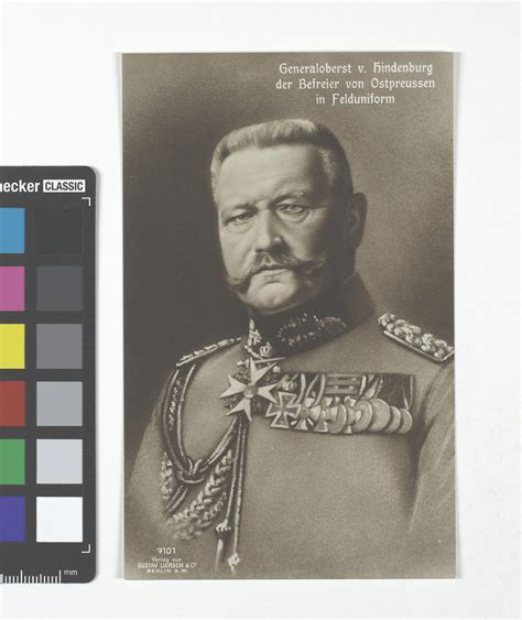 Generaloberstl V Hindenburg Der Befreier Von Ostpreussen In