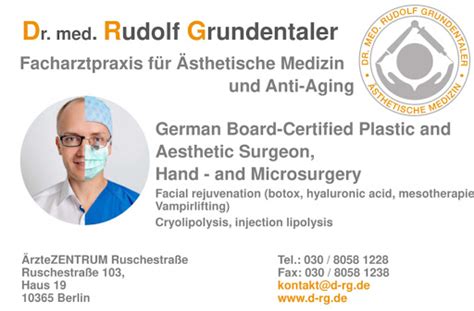 Hautchirurgie Dermatochirurgie Sthetische Unterspritzungen Mit