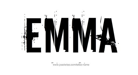 Emma Name Tattoo Designs