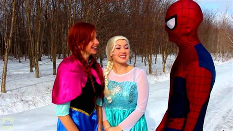 Spiderman And Frozen Elsa Vs Doctor Spiderman Is Sick Superhero Fun In