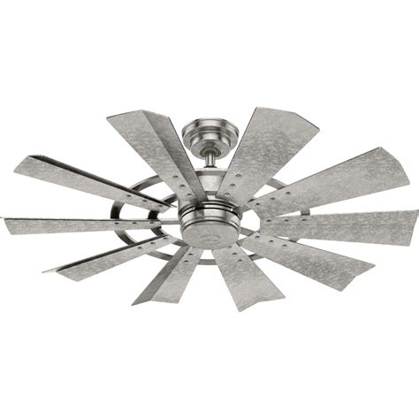 Hunter 50736 Crescent Falls 52 inch Galvanized Ceiling Fan ...