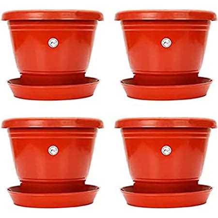 Kraft Seeds Deluxe Gamla Planter Pots 8 Pcs 10 Inch Multicolor Pots