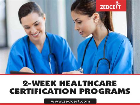 5 Best 2 Week Healthcare Certification Programs