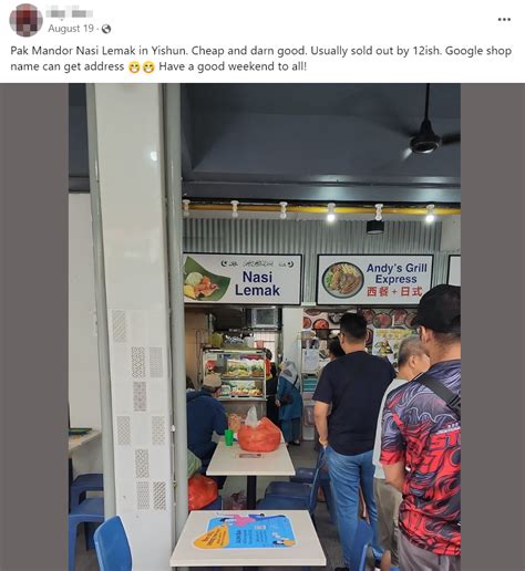 Pak Mandor Stall In Yishun Wins Best Nasi Lemak By Class