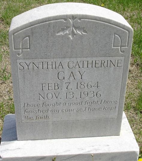 Synthia Catherine Stamps Gay Find A Grave Memorial