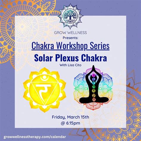 Chakra Workshop Solar Plexus Ridgefield Ct Patch