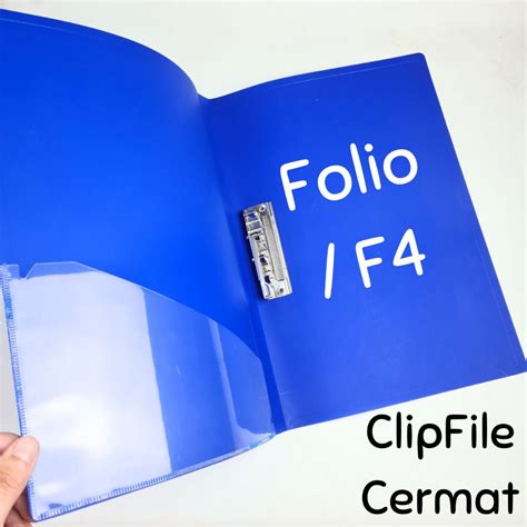jual  map jepit clip file merek cermat folio map clip map