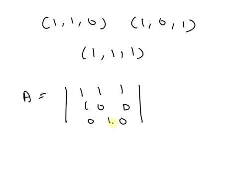 Solved Construct A By Matrix Whose Column Space Contains