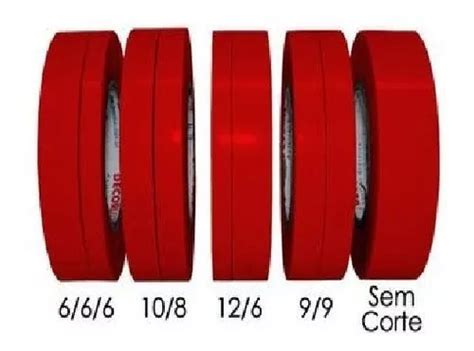 10 Fitas Isolante Cortada Adesiva Bronzeamento Natural 20 Mt Frete grátis