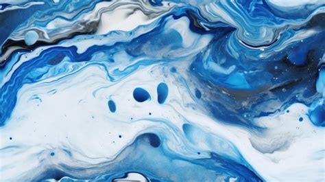 Premium Photo | A blue and white abstract painting with the words blue ...