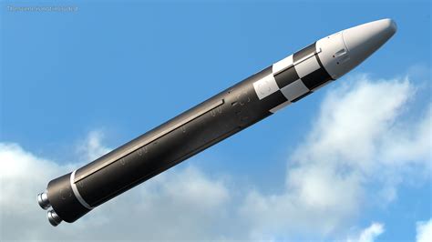 Hwasong 17 Intercontinental Ballistic Missile 3D Model 49 3ds