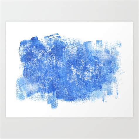 Blue paint Art Print by evilcat | Society6