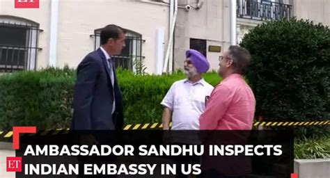 Indian Ambassador To Us Ambassador Taranjit Singh Sandhu Inspects