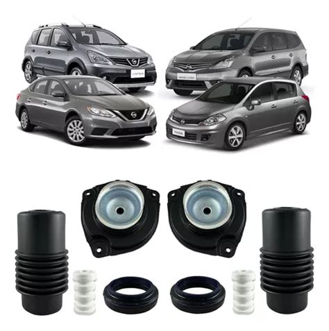 Kit Coxim Rolamento Batente Coifa Diant Livina Tiida Sentra